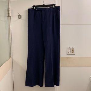 Zara Navy Thick Wool Blend Pants Size L - BNWT